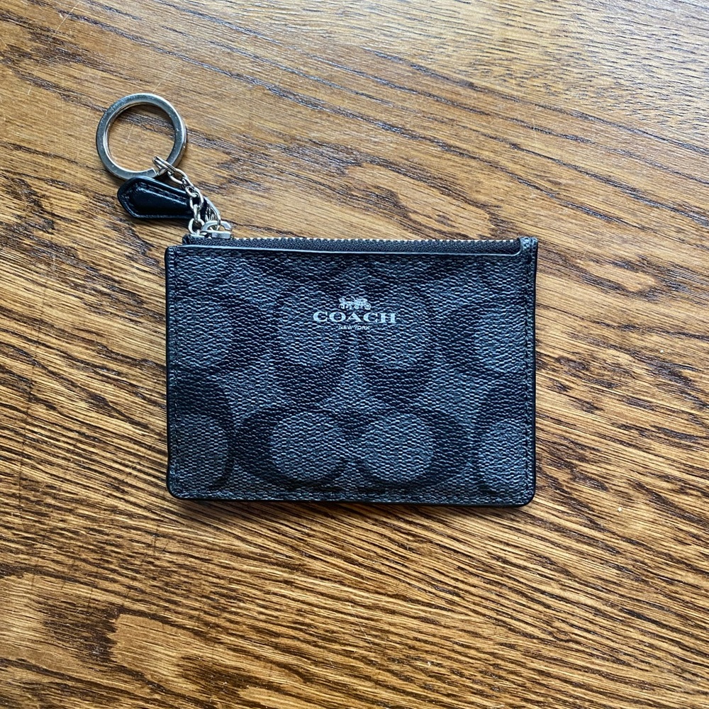 Black Coach mini wallet